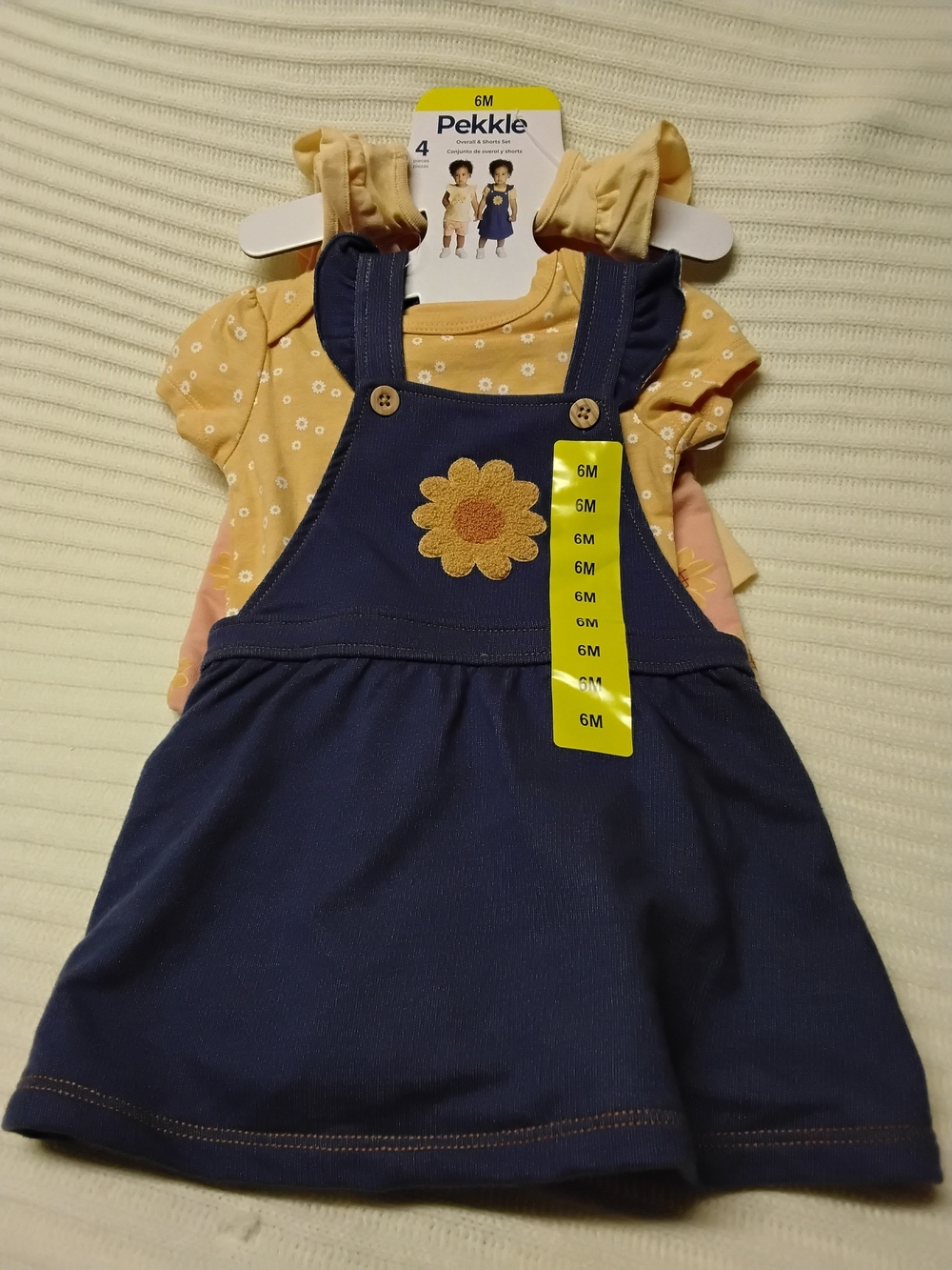 Pekkle Navy Corduroy Jumper Dress And Set Of Top And Shorts 2 Sets